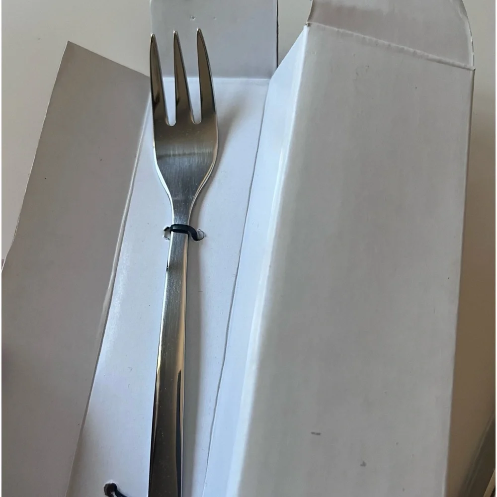 BERGHOFF SET OF 12 CAKE FORKS STAINLESS NWT